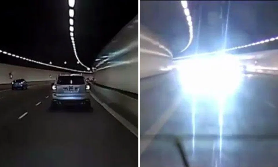 Driver flashes high beam at car after being overtaken -- but who is in the wrong here?