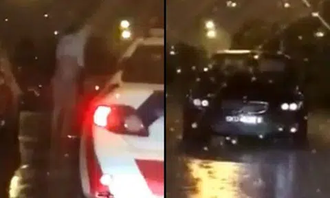 Police called in after couple stop BMW in middle of Topaz Rd, car seen shaking for 45 mins