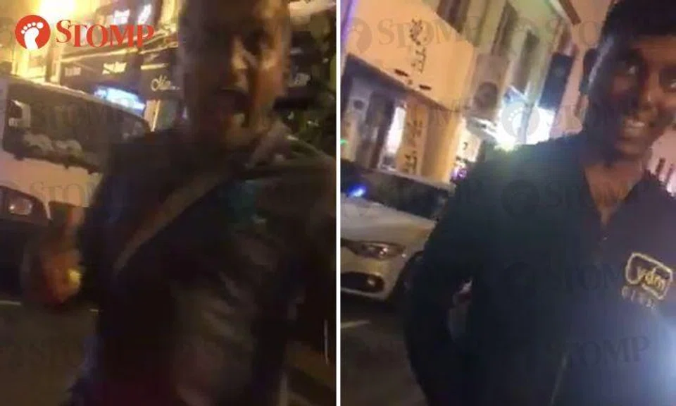 Men hurl vulgarities, challenge cabby to call police after one of them walks into taxi's side mirror