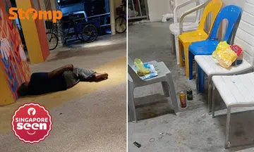 Stomper wants police to stop drunken man from 'always' sleeping in French Road void deck