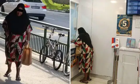 The photos that circulated portrays her walking and allegedly purchasing lottery tickets.