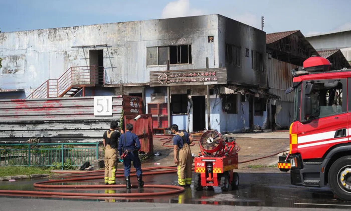 Police investigating 2 fires in Sungei Kadut industrial estate that appear to be deliberate
