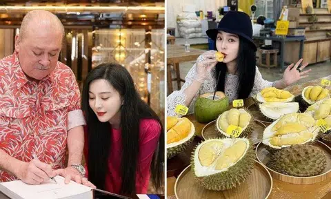 Chinese actress Fan Bingbing meets Johor Sultan, tries different types of durian in Malaysia