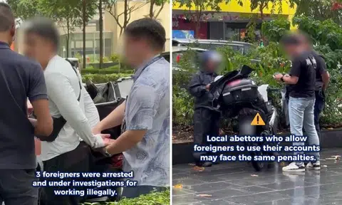 3 foreigners arrested for working illegally after MOM checks 375 delivery workers