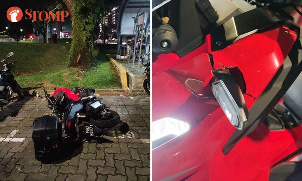 Family appealing for witnesses over damaged motorcycle at Ang Mo Kio Avenue 10
