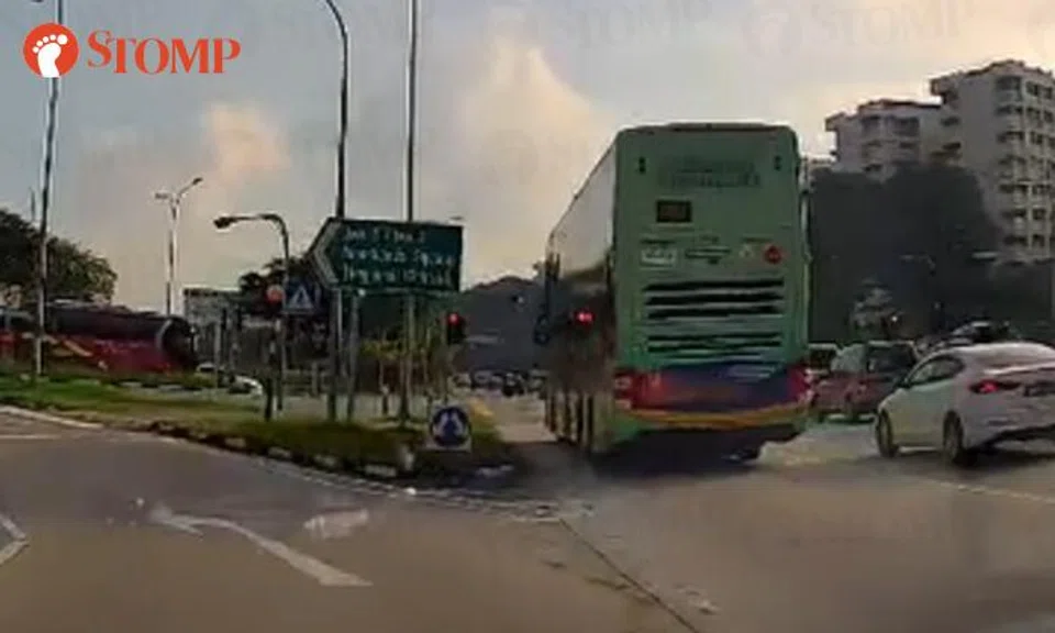 While recording a bus driver running a red light, a driver forgot to slow down at a zebra crossing. 
