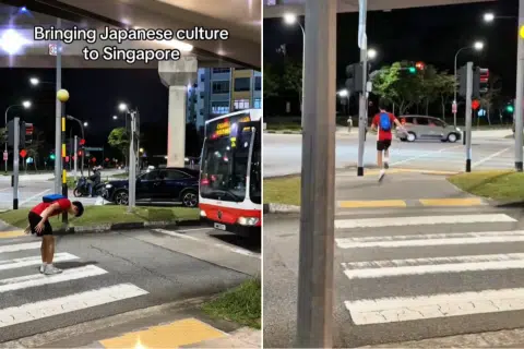 'Siao ah': Boy bows to bus driver for stopping at zebra crossing