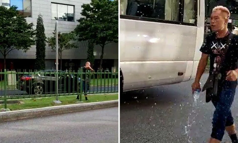 Driver arrested in Geylang: New video allegedly shows him causing ruckus