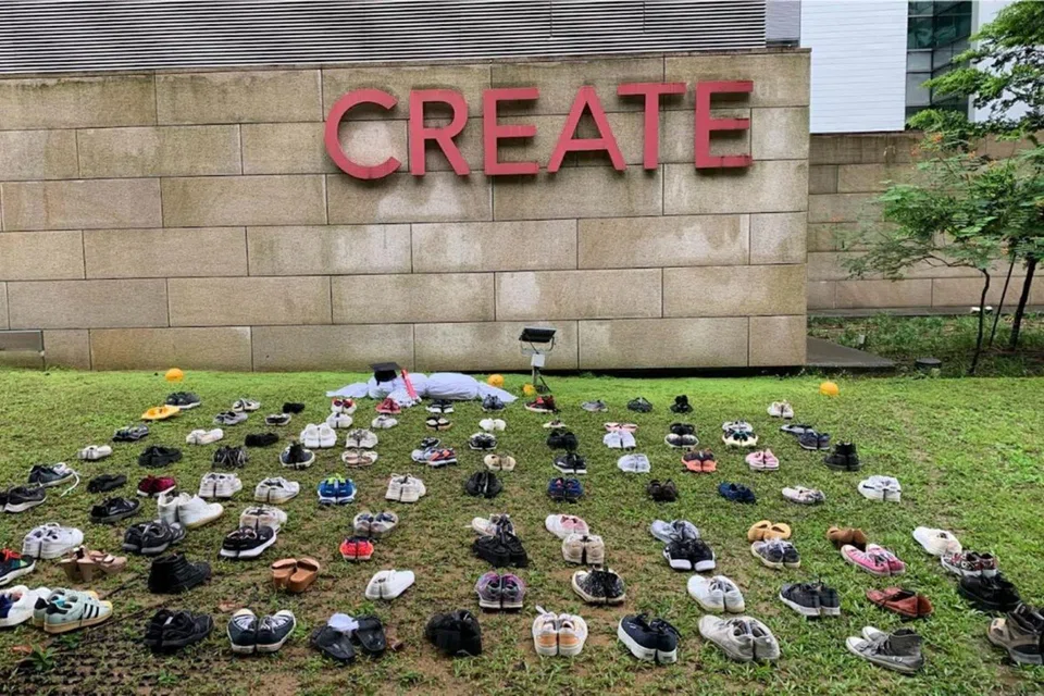 The event on Jan 13 was held in support of the Palestinian cause.