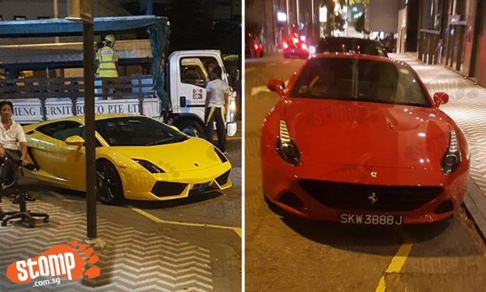 What makes these luxury car drivers think they can park on yellow zigzag line near Shaw Centre?