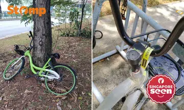 Stomper Anonymous spotted these Anywheel bicycles in Ubi and Bedok Reservoir.
