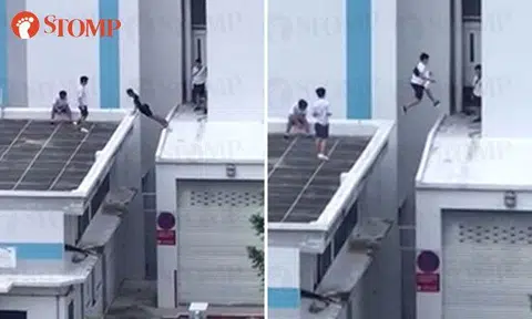 Police alert school after students imitate parkour moves at Serangoon North HDB block