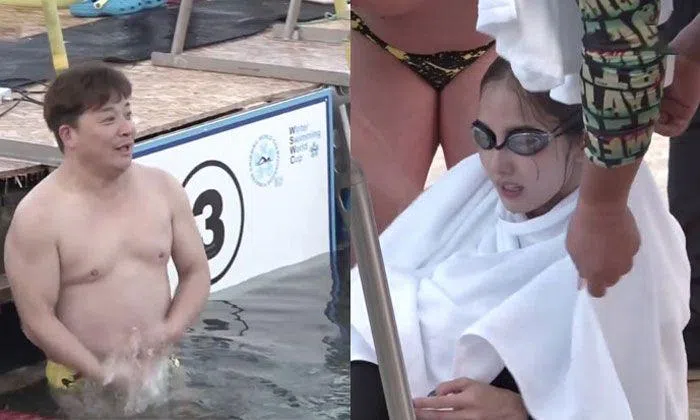 Can you handle this? This swimming competition is held in -20°C in ...