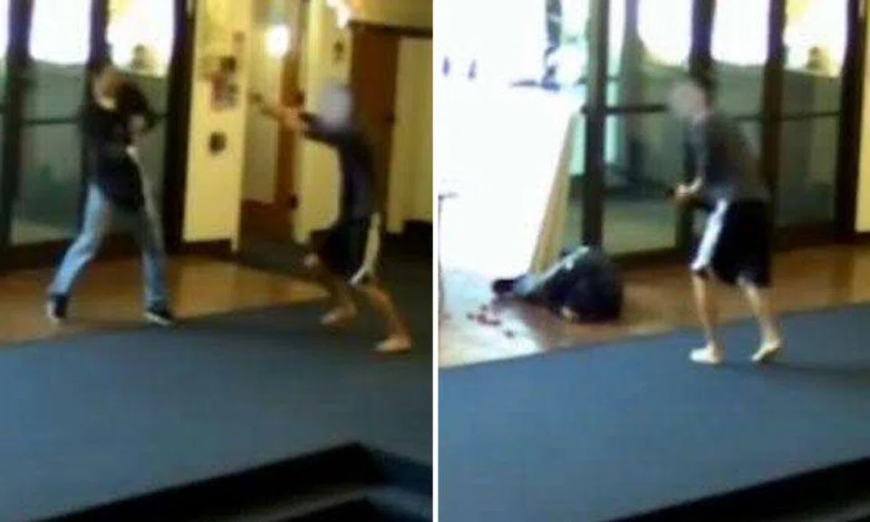CCTV footage shows student tackling gunman who shot students in US university
