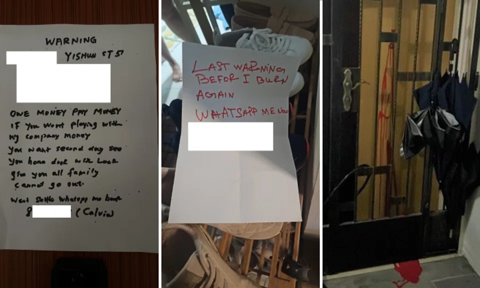 Three men were arrested after the police were alerted to three cases of loanshark harassment in Yishun, Marsiling and Punggol on the same day.