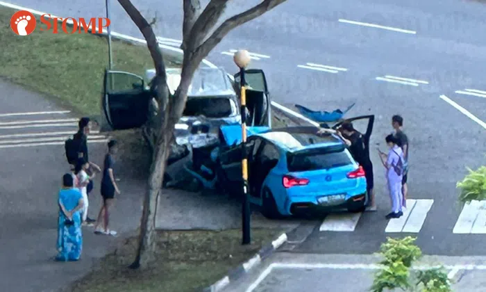3 taken to hospital after accident involving 2 cars in Sengkang | STOMP