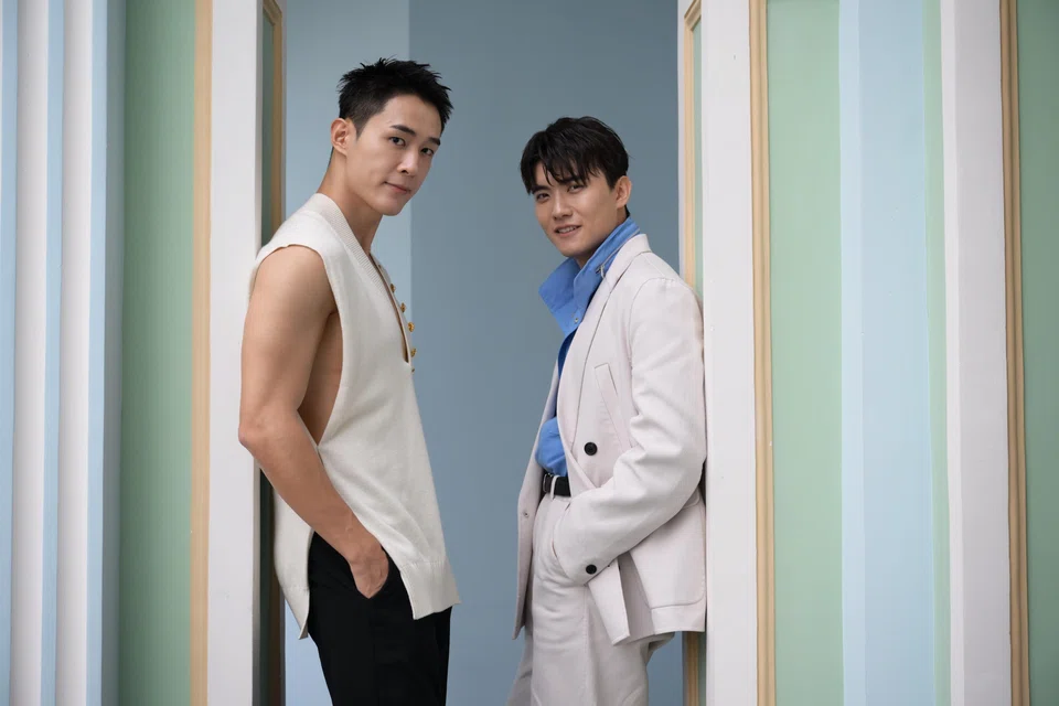 Tyler Ten (left) and Zhang Zetong (right) play love rivals in Emerald Hill - The Little Nyonya Story.