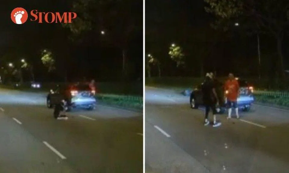 1 injured after accident involving car and motorcycle along Bukit Batok Road