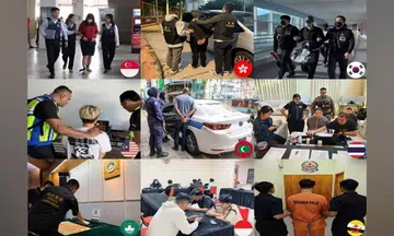 The multi-national operation was carried out in partnership with law enforcement agencies from Hong Kong, South Korea, Malaysia, the Maldives, Thailand, Macao, Indonesia, Brunei and Canada.
