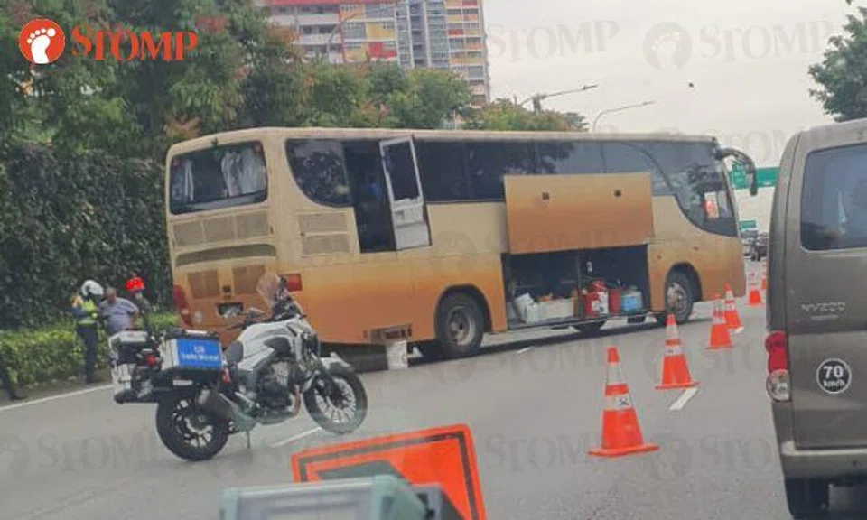 3 taken to hospital after accident involving 2 lorries, bus and van on CTE