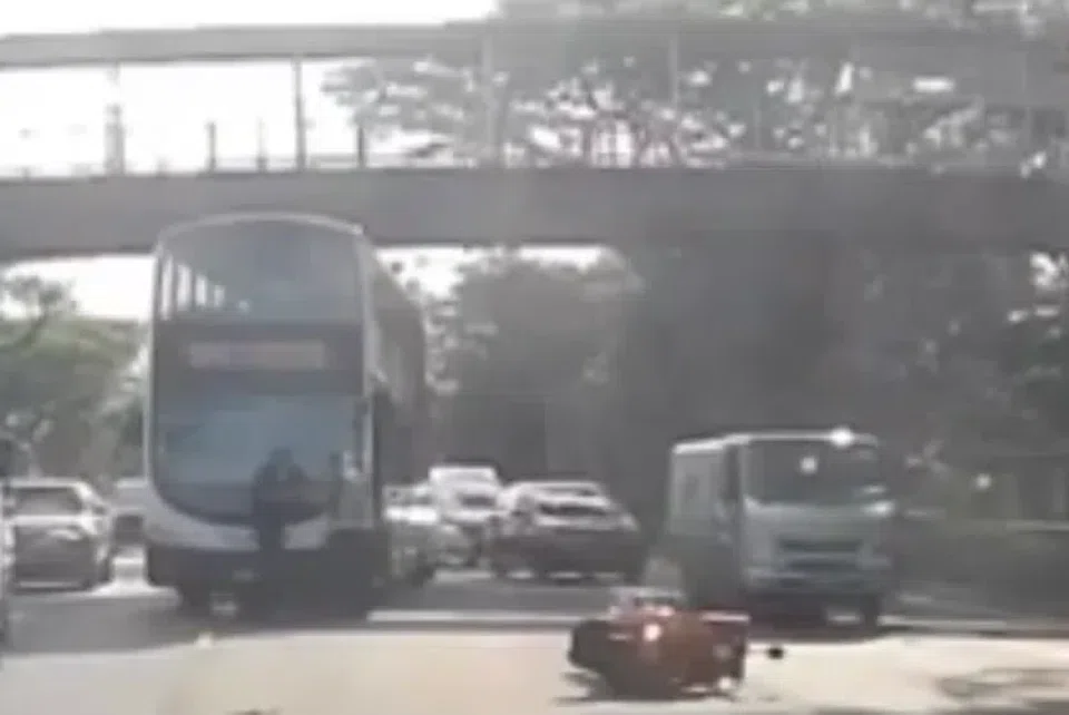 The motorcyclist was taken unconscious to Changi General Hospital, where she subsequently died.