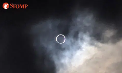 Stompers share photos of rare 'ring of fire' solar eclipse in Singapore sky