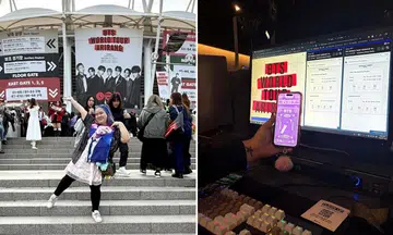 BTS fan Valerie Chan at the Arirang concert in Goyang, South Korea.