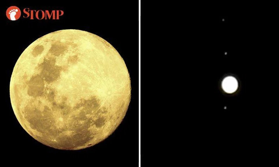 Stunning photos of Jupiter and its 4 moons captured by Woodlands resident