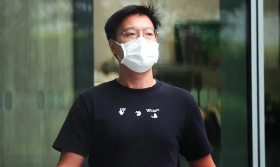 Koh Liang Cai, 30, was sentenced to four weeks’ jail after pleading guilty to voluntarily causing hurt to Mr Bernard Chan, 44, on New Year’s Day in 2020. Photo: The Straits Times