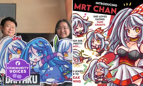 Frustrated by breakdowns, couple create anime character to poke fun at MRT, worried they'll get lawyer's letter