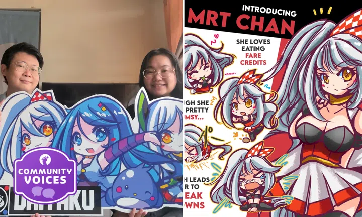 Frustrated by breakdowns, couple create anime character to poke fun at MRT, worried they'll get lawyer's letter