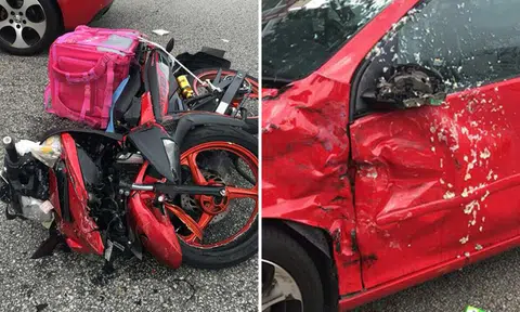 Foodpanda delivery rider suffers traumatic injuries after accident in ...