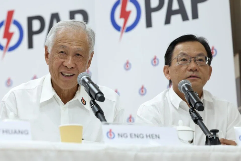 Defence Minister Ng Eng Hen (left), who contested Bishan-Toa Payoh GRC in the last five elections, and Mr Chong Kee Hiong, who was fielded in the 2015 and 2020 general elections, will be stepping down.
