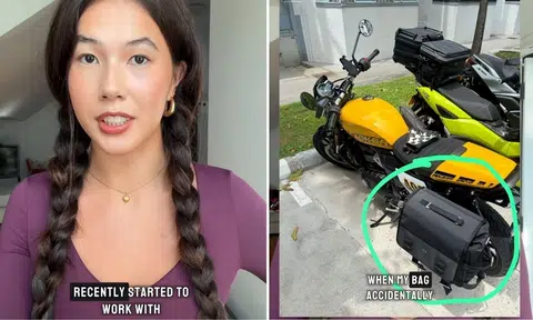 miss universe singapore loses bag while riding motorcycle, urges finder to return it