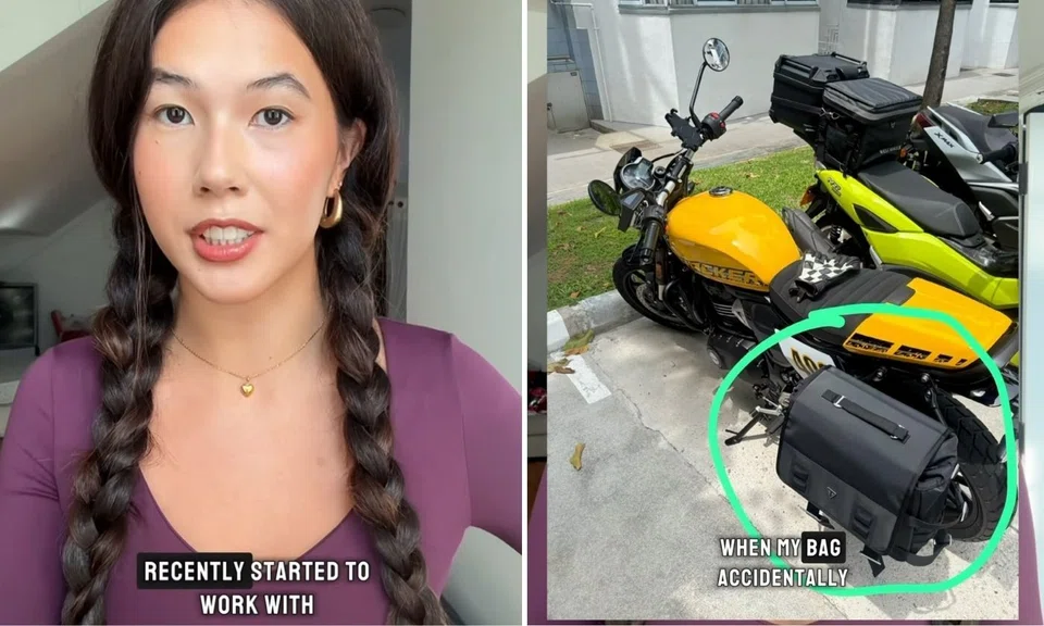 miss universe singapore loses bag while riding motorcycle, urges finder to return it