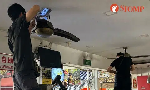 Ceiling fans replaced in Changi Village restaurant where fan blade fell off and hit 2 diners on head