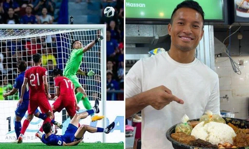 S'pore lost to Thailand but goalie Hassan Sunny wins over China fans to his Tampines nasi padang stall