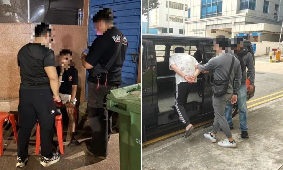 Police crackdown in Geylang