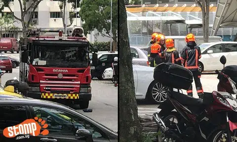 What happened? SCDF officers and emergency vehicles seen at Blk 344 Clementi Ave 5