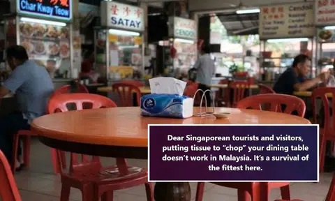 Malaysian facebook page say tissue choping practice does not work in Malaysia