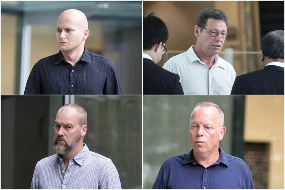 (Clockwise from top left) Merijn Heidema, Eric Peijpers, Richard Ouwehand and Martin Hans Sinke were each handed fines on April 2. 
