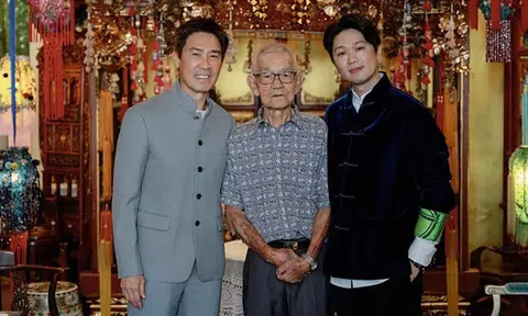 Chen Xi (right) shares a photo with his father Edmund Chen and his grandfather on social media on Feb 4.