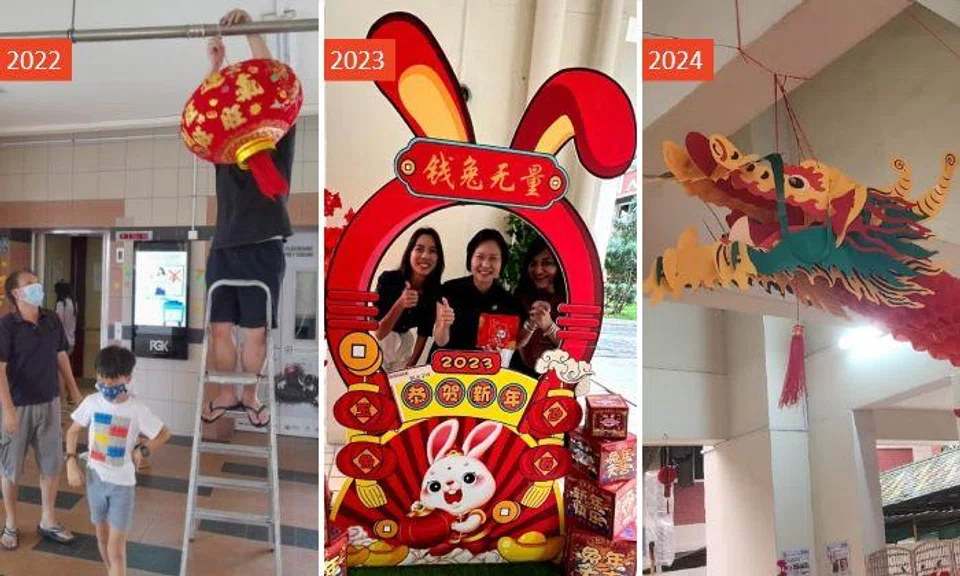 Stomper: "This is the third successive year the residents put up the decorations." 