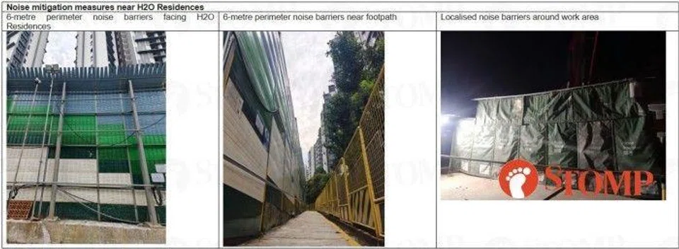 Where possible, 6m noise barriers have been installed