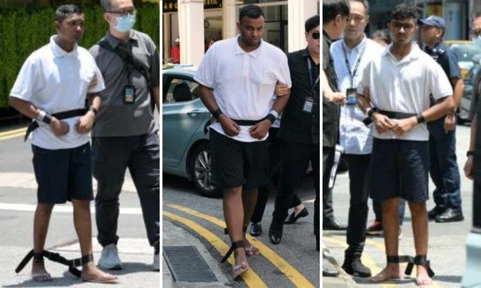 Kirrthik Roshan Prem Ananth, Satish Jason Prabahas and Pradave Shashi Kumar were handed assault charges on Sept 30.