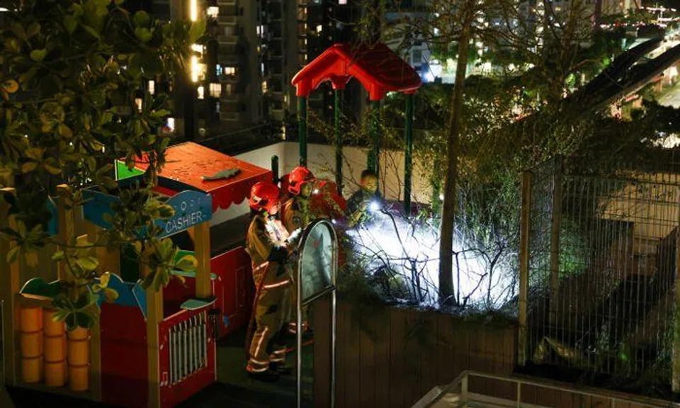 2 teens assisting with police investigations after fire at Punggol playground