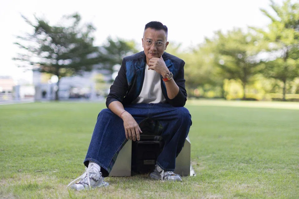 Malaysian actor Chen, who is a Singapore permanent resident, at the Mediacorp Campus on June 26.