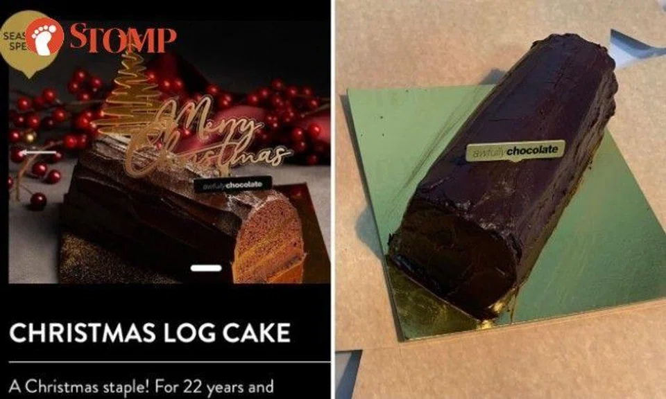 Awfully Chocolate customer says $88 log cake is 'nothing like the picture'