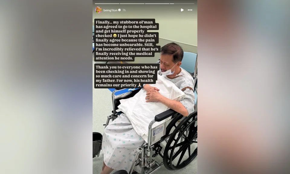 elderly wonton noodle seller, coffeeshop, pushed, hospital
