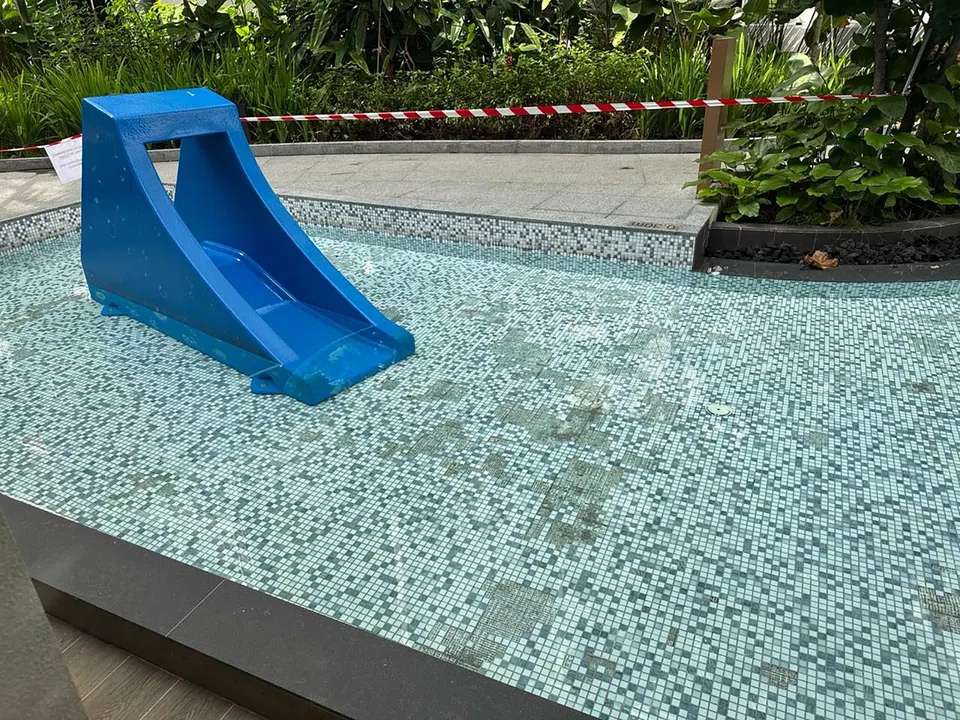 A resident said the children’s pool, in particular, had many missing tiles.